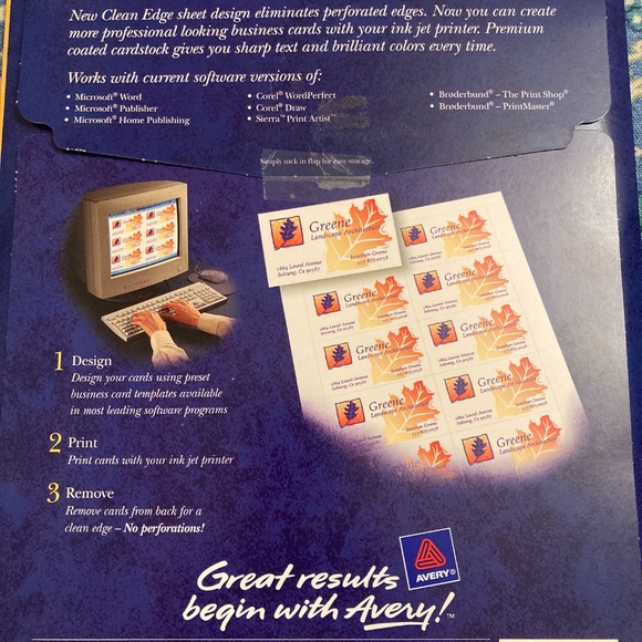 2 packages of blank business cards paper for design printing - Picture 5 of 5